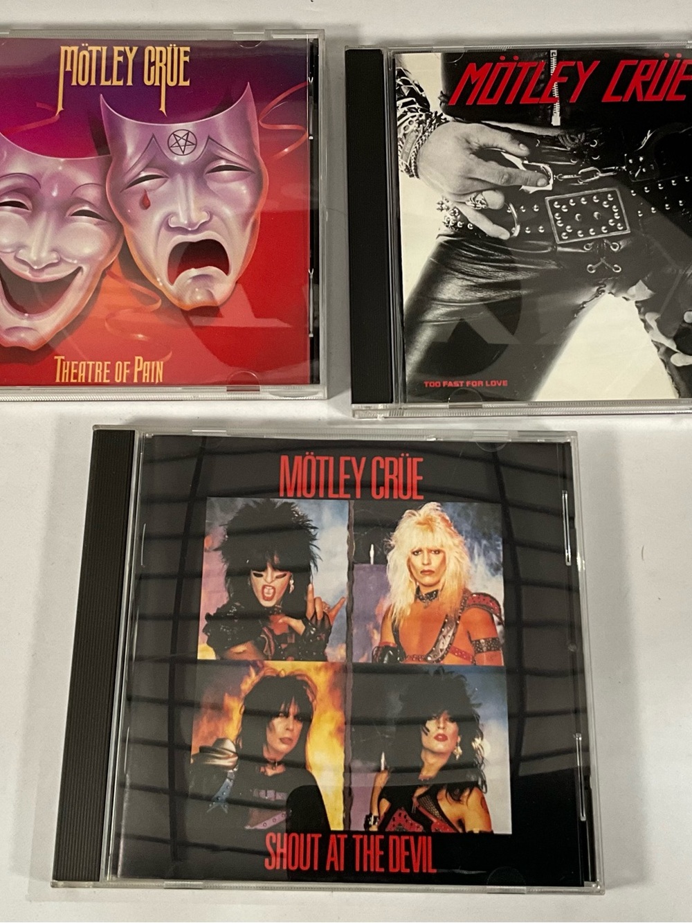 Motley Crue 6 CD Lot - Shout At The Devil, Girls, Girls, Girls, Etc.